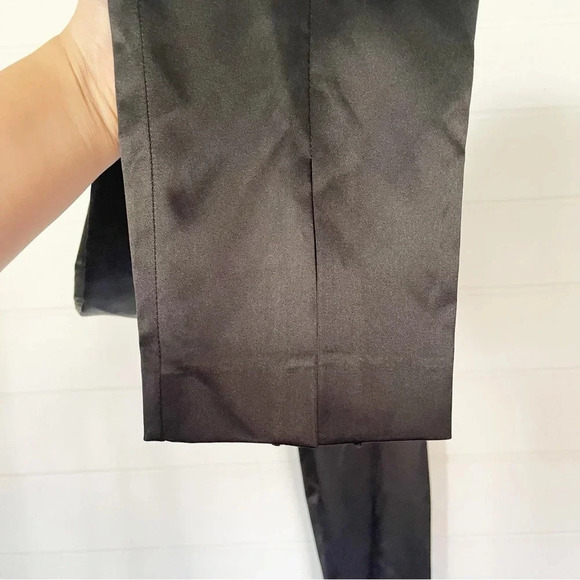 NWT Asos Women’s Satin Split-Hem Mid-Rise Straight-Leg Size 10 Waist 33” - Picture 5 of 11